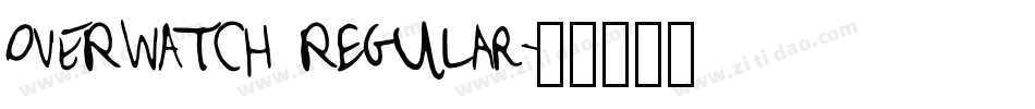 OVERWATCH Regular字体转换